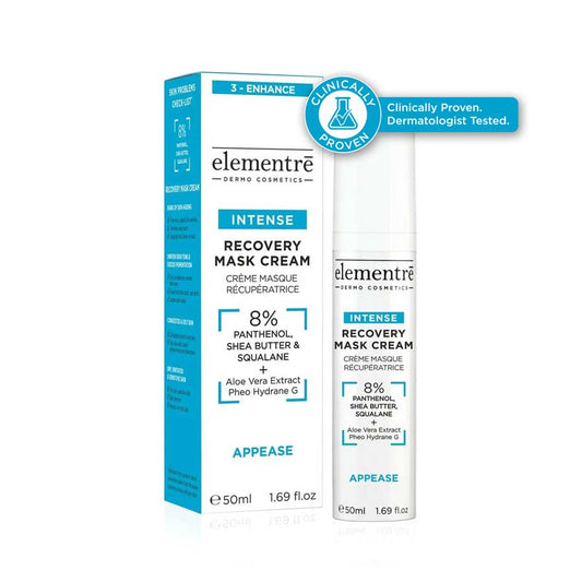 Masque Crème Réparateur 8% Panthénol, Beurre de Karité &amp; Squalane 50 ml