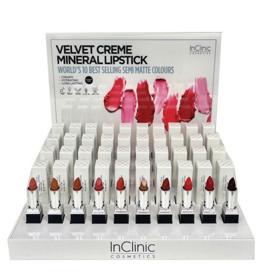 VELVET CREME MINERAL LIPSTICK DISPLAY